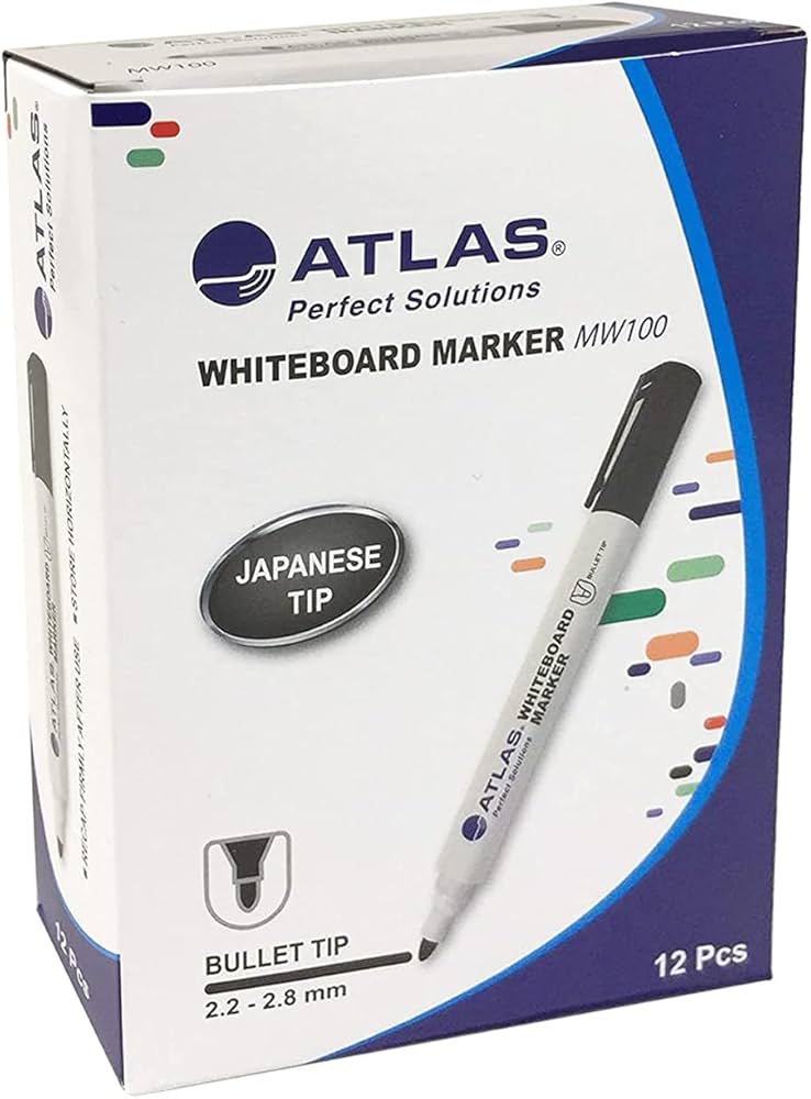 ATLAS Marka Whiteboard Marker Bullet Tip - Al Masam Stationery LLC -  - 
