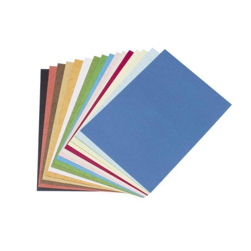 Atlas A3 Leatherette Binding Cover Blue 230g 100 Sheets - Al Masam Stationery LLC Main image