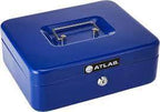 Atlas Cash Box Blue 90mm - Al Masam Stationery LLC