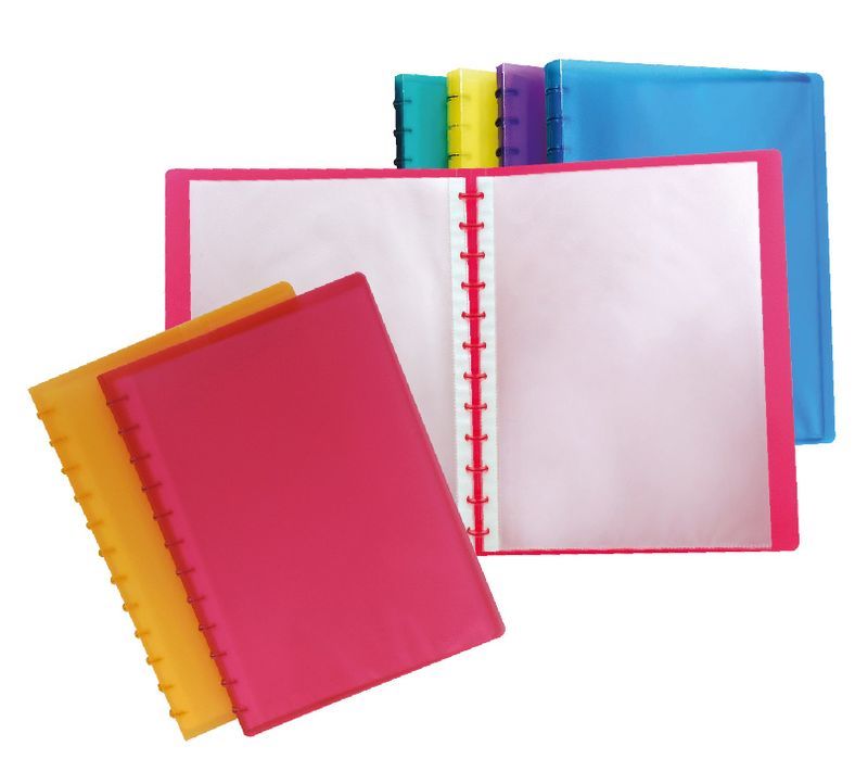 Atlas Easy Zip Inner Ring A4 Transparent Pink - Al Masam Stationery LLC