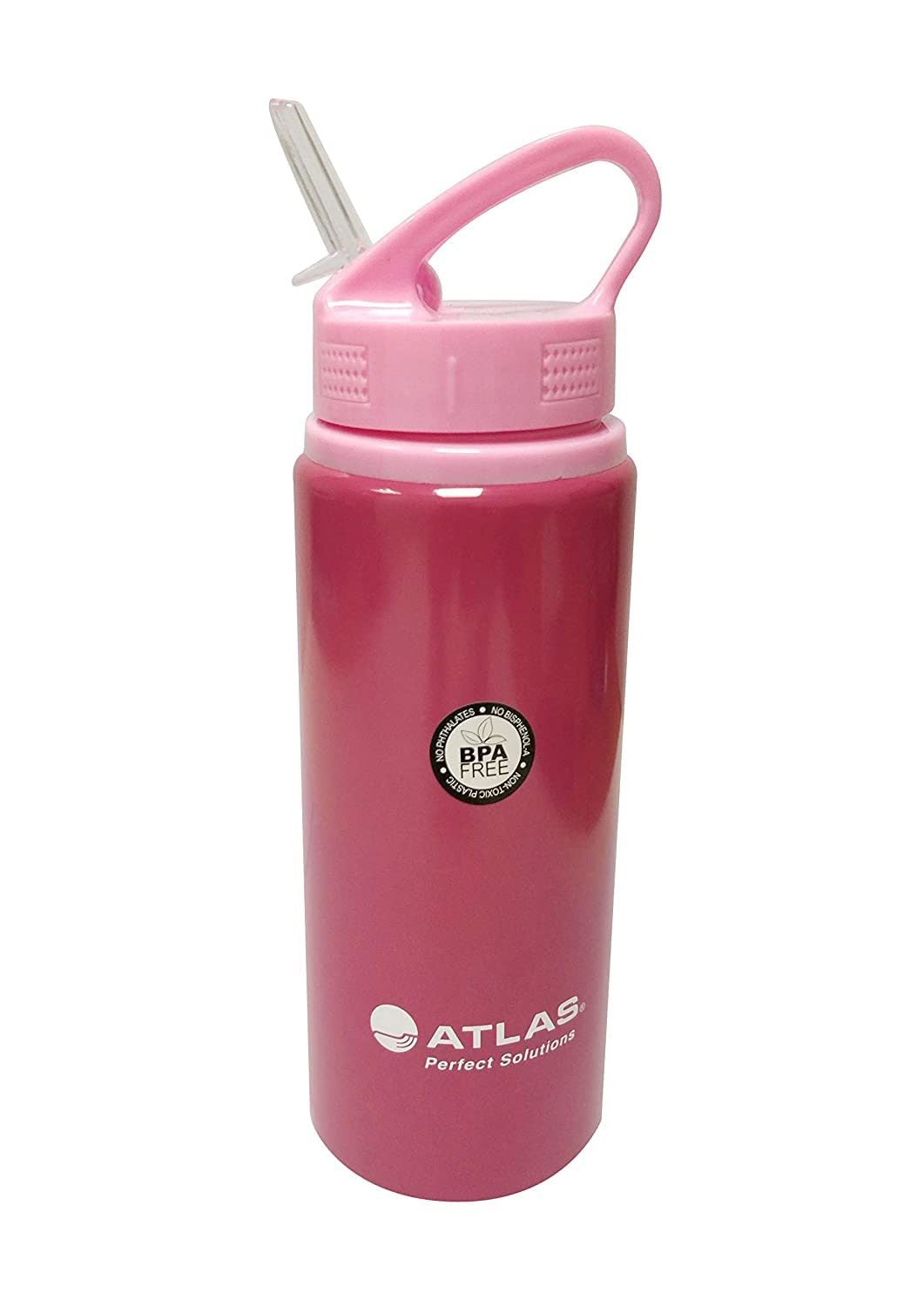 Atlas Water Bottle Sipper Aluminium 0.6 Liter Red - Al Masam Stationery LLC Main image