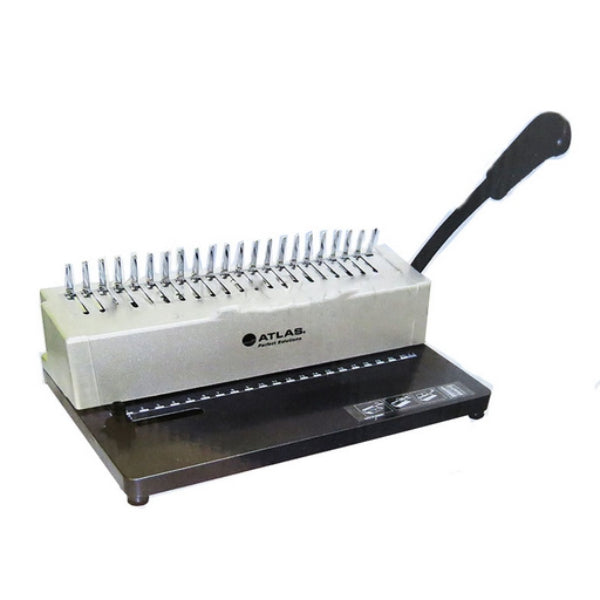 Atlas Manual Comb Punch&Binding Machine 10 Sheet - Al Masam Stationery LLC