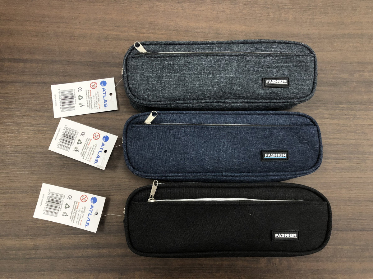 Atlas Pencil Case Boy Arrow Blue-Black-Grey - Al Masam Stationery LLC Main image