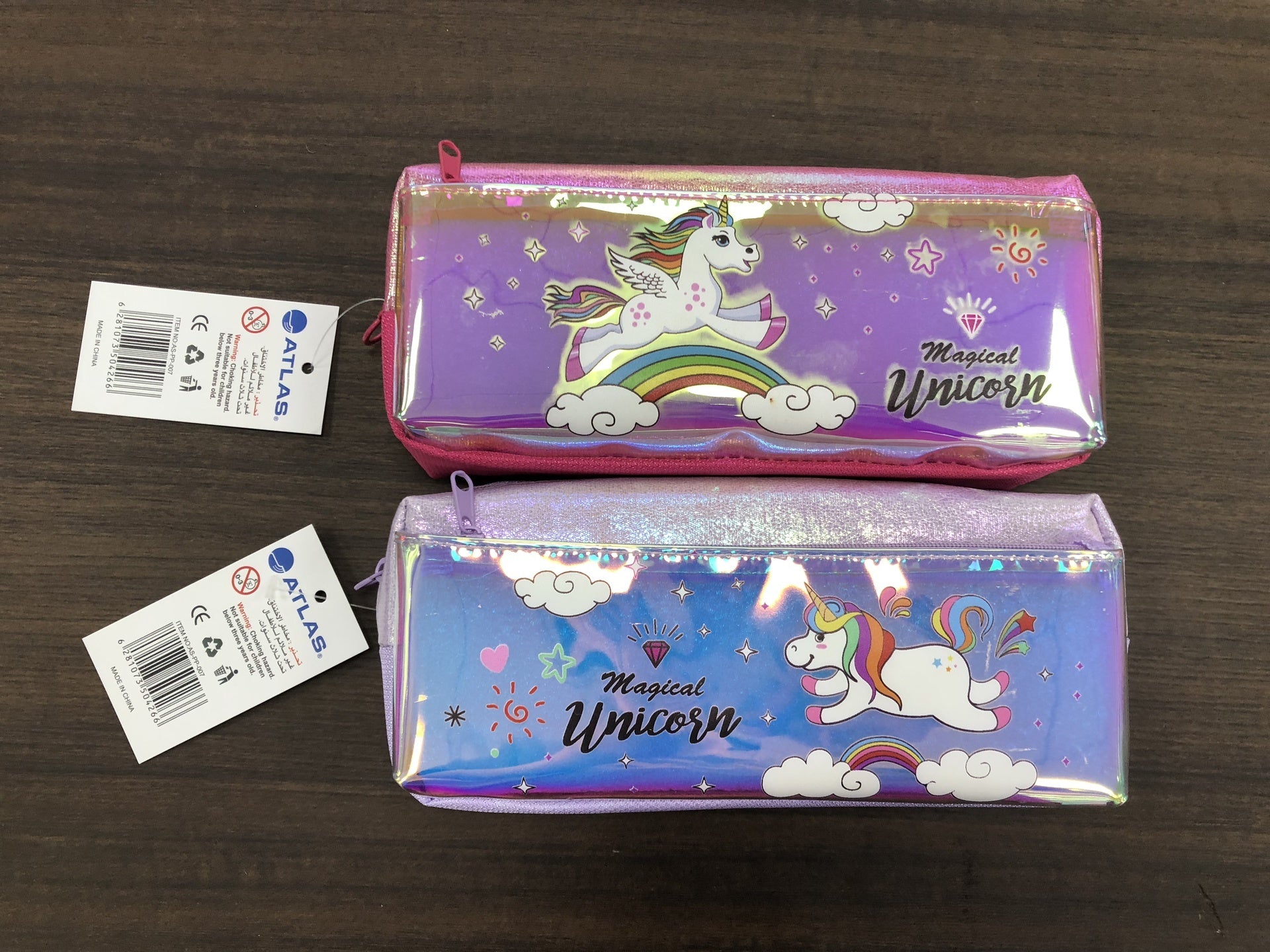 Atlas Pencil Case Mirror Unicorn Purple-Pink - Al Masam Stationery LLC Main image