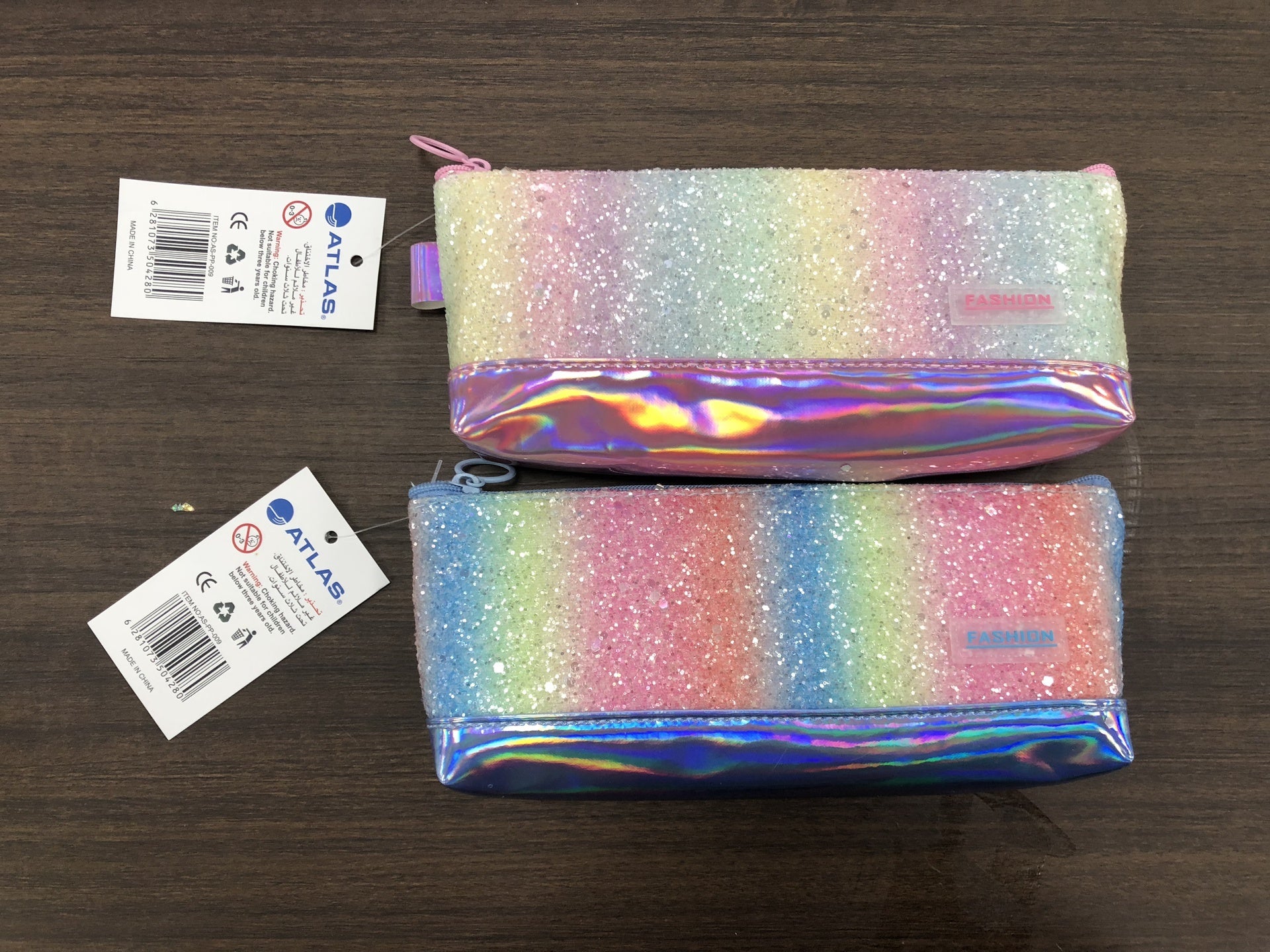 Atlas Pencil Case Rainbow Blue-Pink - Al Masam Stationery LLC Main image