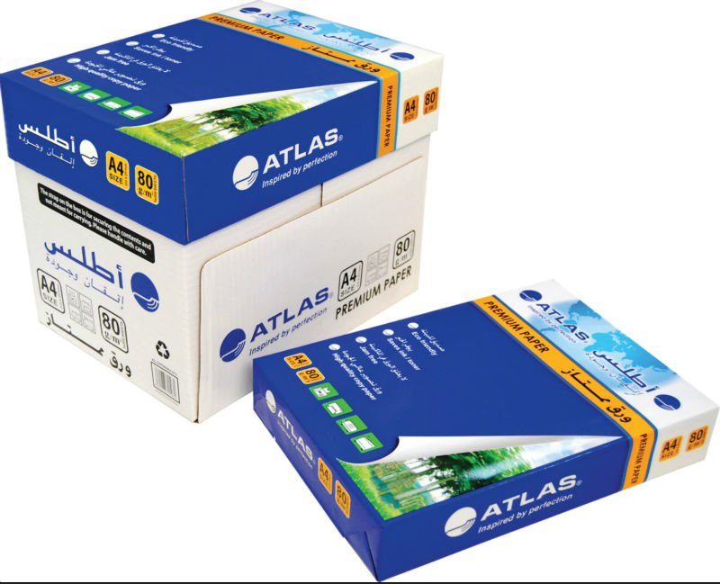 A4 Atlas 80 Gsm Paper - Al Masam Stationery LLC Main image