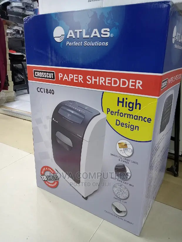 Atlas Cross Cut Shredder Machine 4x44mm 18sheet Secondary image