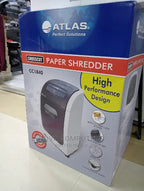 Atlas Cross Cut Shredder Machine 4x44mm 18sheet - Al Masam Stationery LLC - Shredder Machines - Shredder Machines