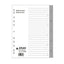 Atlas 1-10 Plastic Divider A4 - Al Masam Stationery LLC