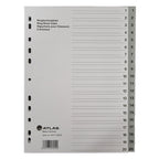 Atlas 1-20 Plastic Divider A4 - Al Masam Stationery LLC
