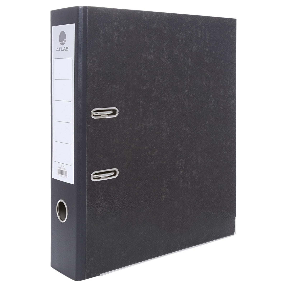 Atlas A4 Plastic Box File - Black 80 mm Grey - Al Masam Stationery LLC Main image