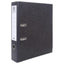 Black Atlas A4 plastic box file with pink accents, 80mm spine for organizing writing supplies and documents.