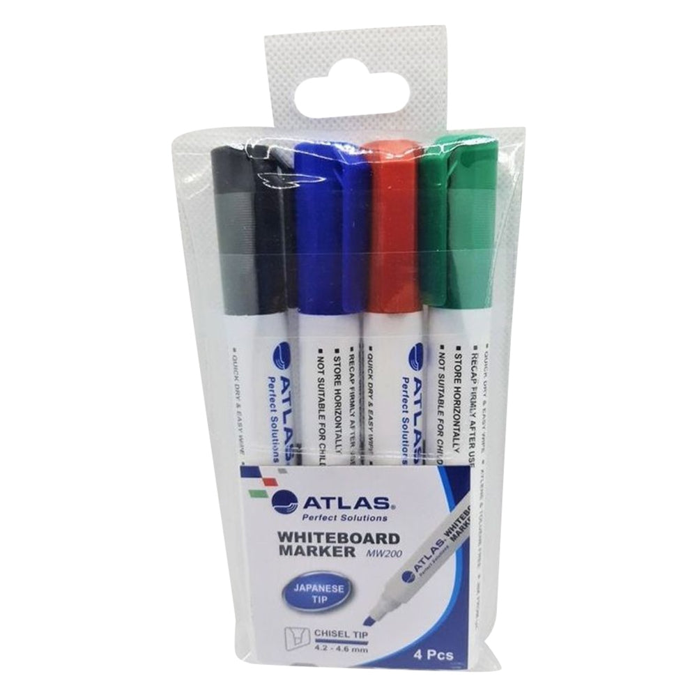 Atlas Bullet Permanent Marker  Chisel Tip Pack - Al Masam Stationery LLC Main image