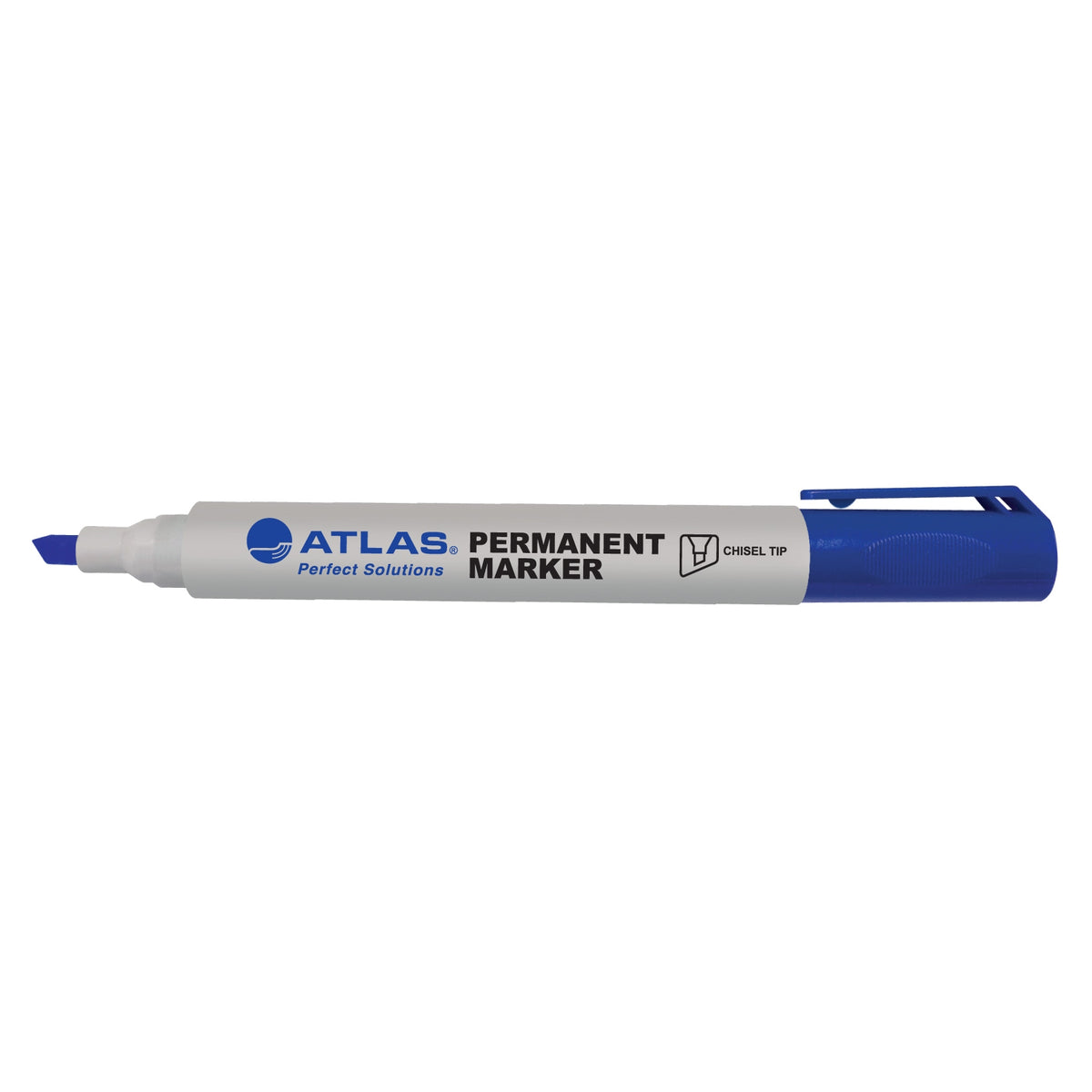 Atlas Bullet Permanent Marker  Chisel Tip Pack Blue - Al Masam Stationery LLC Main image