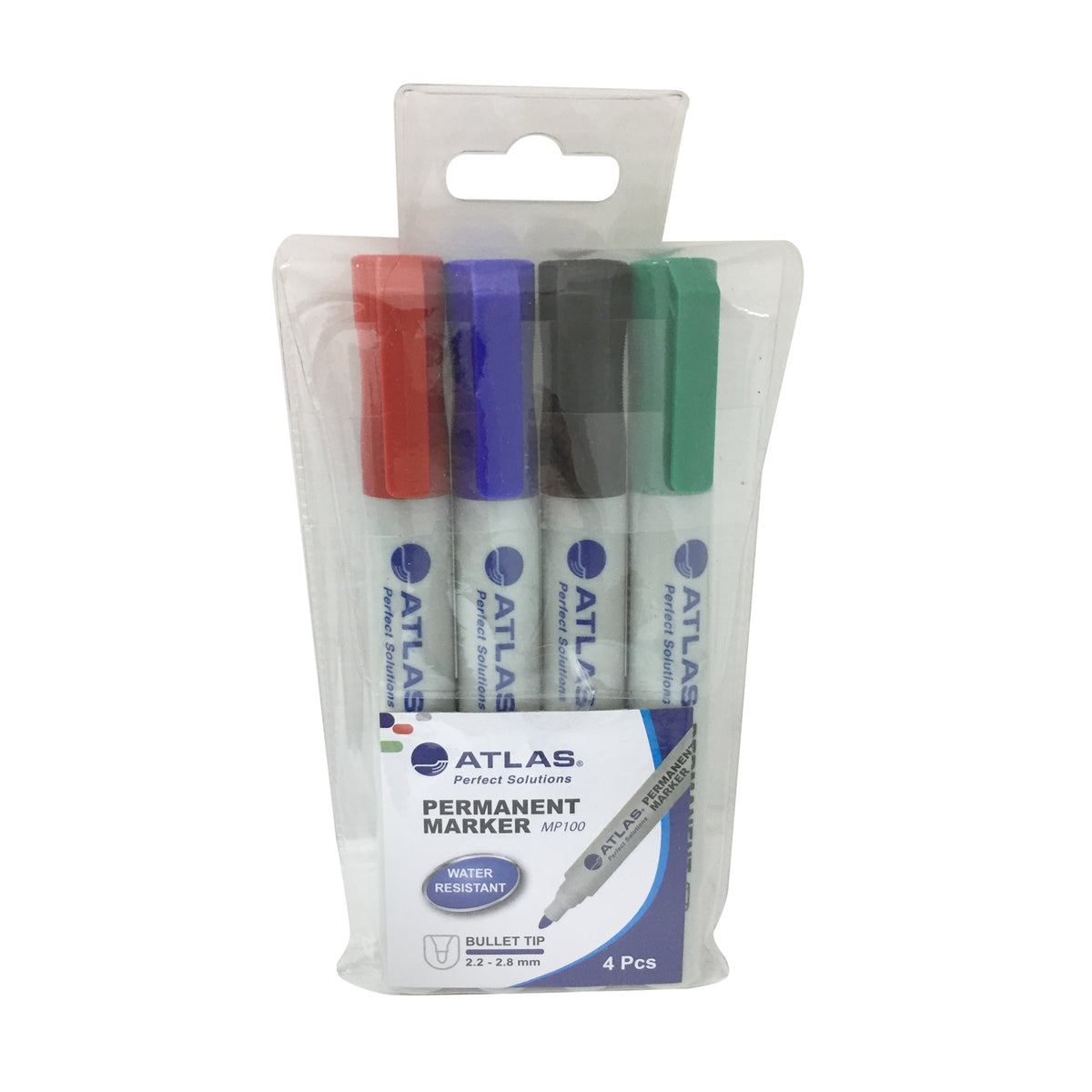Atlas Bullet Permanent Marker Pack - Al Masam Stationery LLC Main image