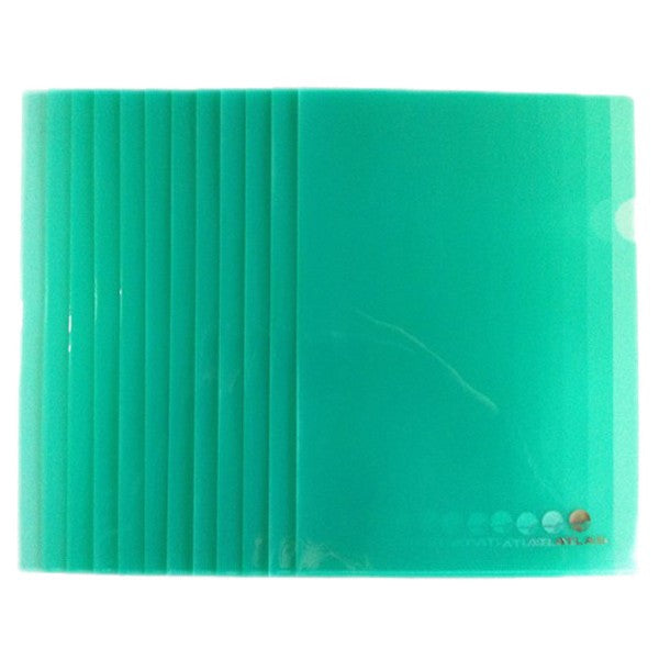 Atlas Clear Folder PP A4 Green - Al Masam Stationery LLC Main image