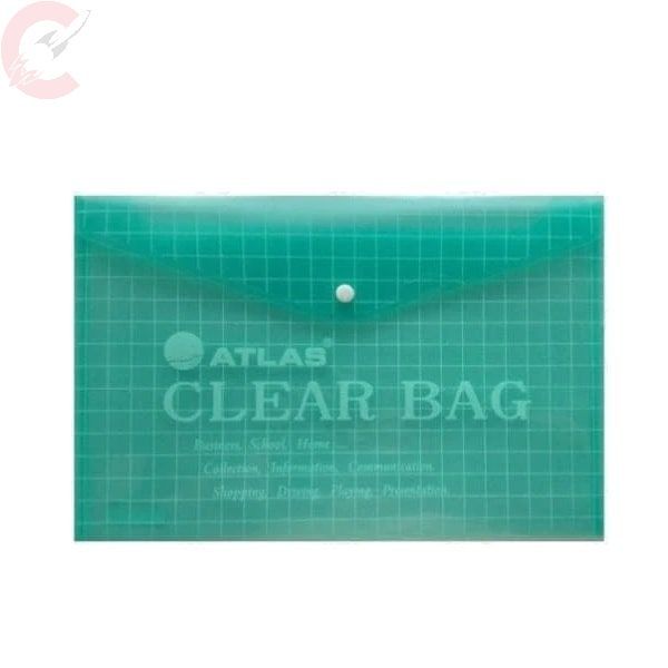 Atlas Document Bag F/S Green - Al Masam Stationery LLC Main image