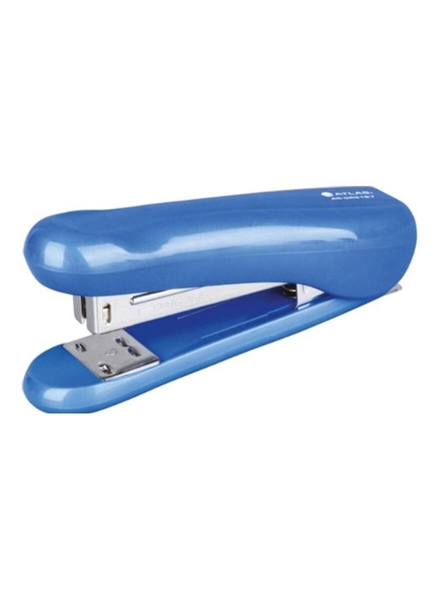Atlas Half Strip Metal Stapler With Staple Blue - Al Masam Stationery LLC Main image