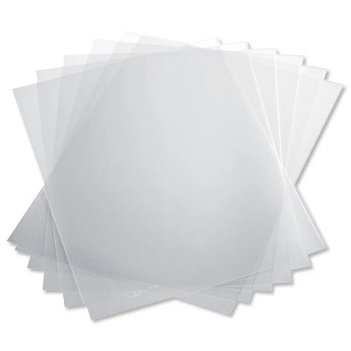 Atlas L Shape Folder A4 120m Clear, transparent document folder with an L shape design for organizing papers.