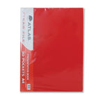 Red Atlas L Shape Folder A4 120m for documents, featuring an easy-to-open design and durable construction for organized storage.