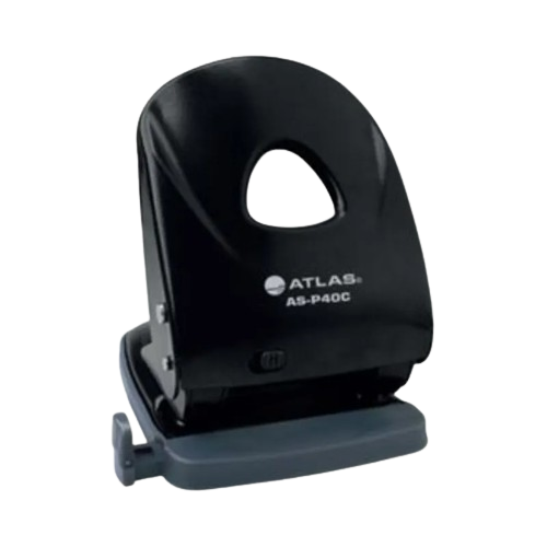 Atlas Paper Punch 10 sheets Black - Al Masam Stationery LLC Main image