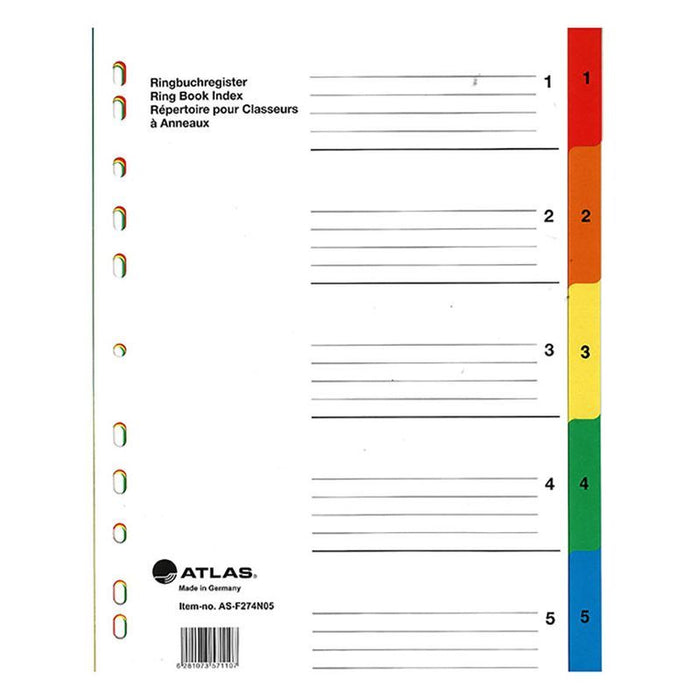 Atlas Plastic Divider Transparent 10 Parts - Al Masam Stationery LLC