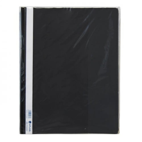 Atlas Polypropylene Thick A4 Flat File With Pocket Black - Al Masam Stationery LLC Main image