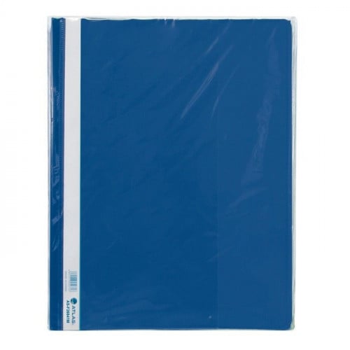 Atlas Polypropylene Thick A4 Flat File With Pocket Dark Blue - Al Masam Stationery LLC Main image