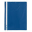 Dark blue Atlas polypropylene A4 flat file with pocket for storing documents, part of Atlas writing supplies collection.