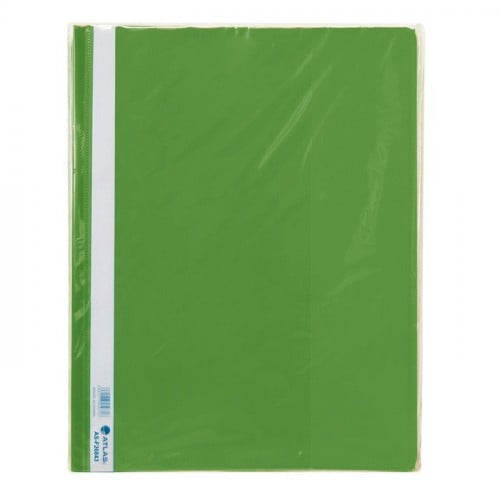Atlas Polypropylene Thick A4 Flat File With Pocket Green - Al Masam Stationery LLC Main image