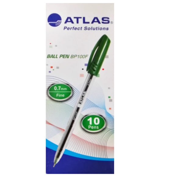 Atlas Smart Grip Ball Pen Green 0.7mm - Al Masam Stationery LLC Main image