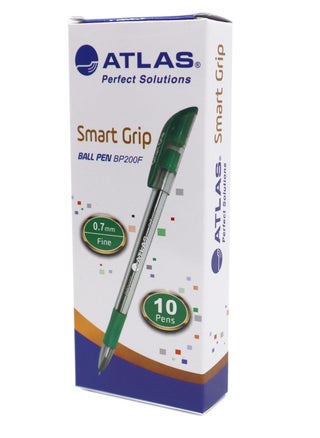 Atlas Smart Grip Ball Pen Green 1mm - Al Masam Stationery LLC Main image