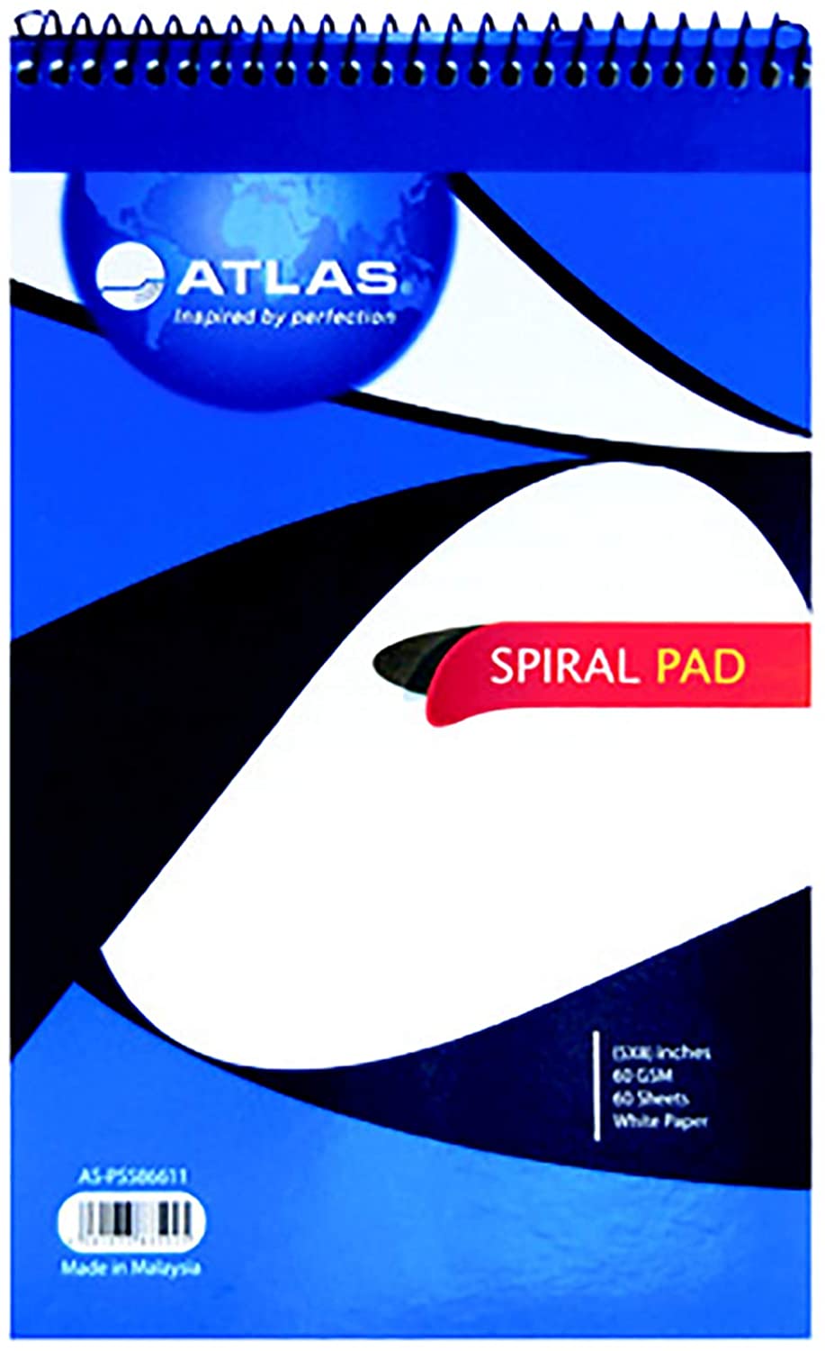 Atlas spiral notebook A5 60gsm 60Sheets - Al Masam Stationery LLC Main image
