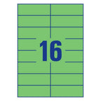 Coloured labels 105 x 37 mm Green - Al Masam Stationery LLC