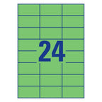 Coloured labels 70 x 37 mm Green - Al Masam Stationery LLC