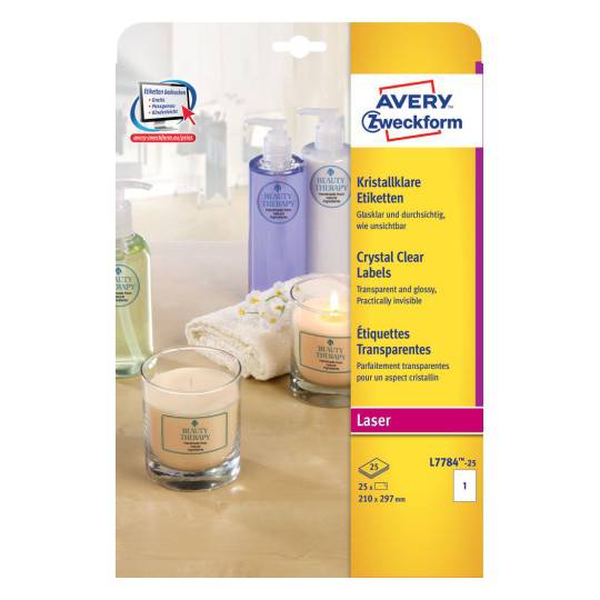 Crystal Clear labels 210 x 297 mm - Al Masam Stationery LLC Main image