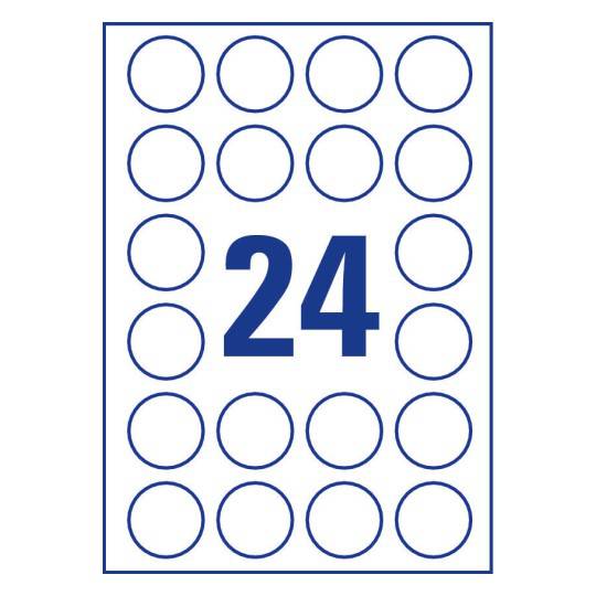 Crystal Clear labels 40 mm - Al Masam Stationery LLC
