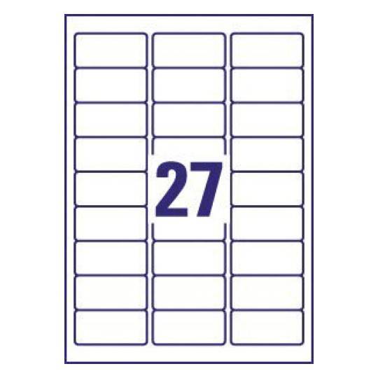 Heavy duty labels 63.5 x 29.6 mm - Al Masam Stationery LLC