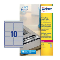 Heavy duty labels96 x 50.8 mm, B/W Laser, hard-wearing - Al Masam Stationery LLC