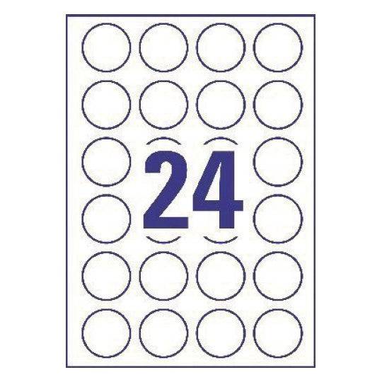 Labels in Special Shapes 40 mm Round - Al Masam Stationery LLC