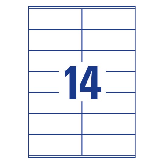 Multipurpose General Use Labels with Ultra Grip 105 x 41 mm A4 Secondary image