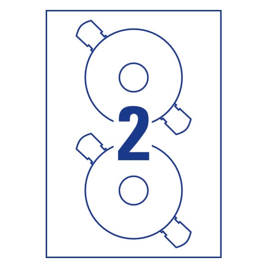 CD Labels Classic Size 117 mm - Al Masam Stationery LLC