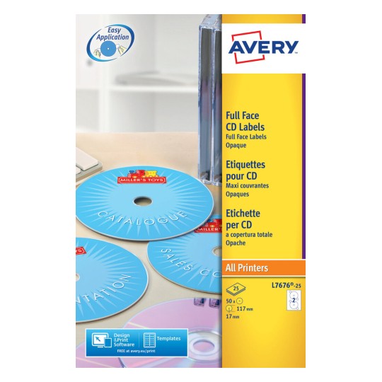 CD Labels Super Size 117 mm - Al Masam Stationery LLC Main image