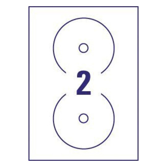 CD Labels SuperSize Ø 117 mm, Inkjet, SuperSize - Al Masam Stationery LLC