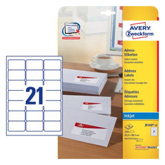 Avery Address Labels 63.5 x 38.1 mm - (J8160-10) - Al Masam Stationery LLC