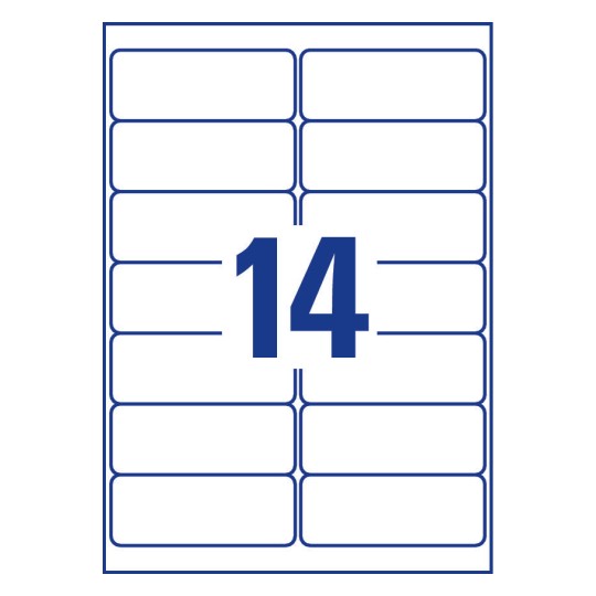Avery Address Labels 99.1 x 38.1 mm - L7163-100 - Al Masam Stationery LLC