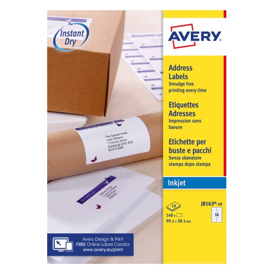 Address Labels 99.1 x 38.1 mm White - Al Masam Stationery LLC Main image