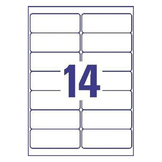 Address Labels 99.1 x 38.1 mm White - Al Masam Stationery LLC