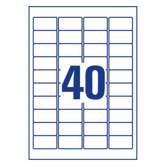 Address Labels45.7 x 25.4 mm, Colour Laser, B/W Laser, transparent - Al Masam Stationery LLC