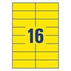 Avery Coloured Labels105 x 37 mm Yellow - Al Masam Stationery LLC